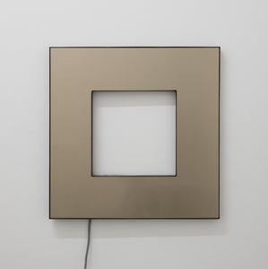 Original Contemporary Back-Illuminated Bronze Tinted Square Donut™ Mirror
