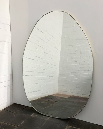 Nuva™ Organic Shaped Frameless Modern Mirror, Oversized