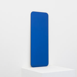 Quadris™ Blue Tinted Rectangular shaped Minimalist Frameless Mirror