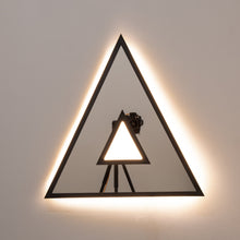 Original Contemporary Donut™ Triangular Mirror with Back Illumination