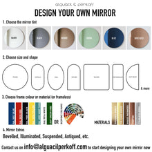 Arcus™ Arch shaped Minimalist Frameless Mirror - 4 hanging positions