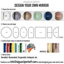 Orbis™ Rose gold Tinted Minimalist Contemporary Round Frameless Mirror