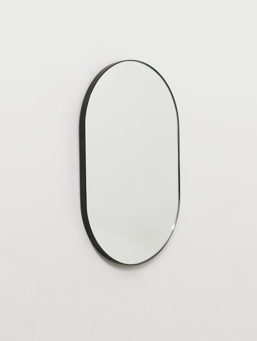 Bespoke Capsula Mirror With Black Frame - 97x48cm
