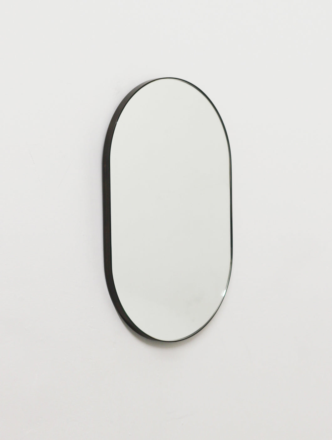 Bespoke Capsula Mirror With Black Frame - 97x48cm
