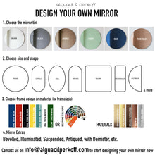 Orbis™ Round Tilted Frameless Accessible Mirror, Customisable