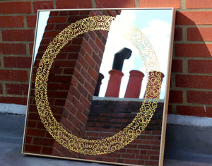 Brass Framed Cooper™ Square Mirror