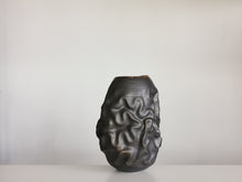 Black Dehydrated Form, Vase N.38, Interior Sculpture or Vessel, Objet D'Art
