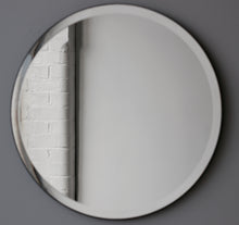 Orbis™ Bevelled Round Elegant Frameless Mirror with Velvet Backing