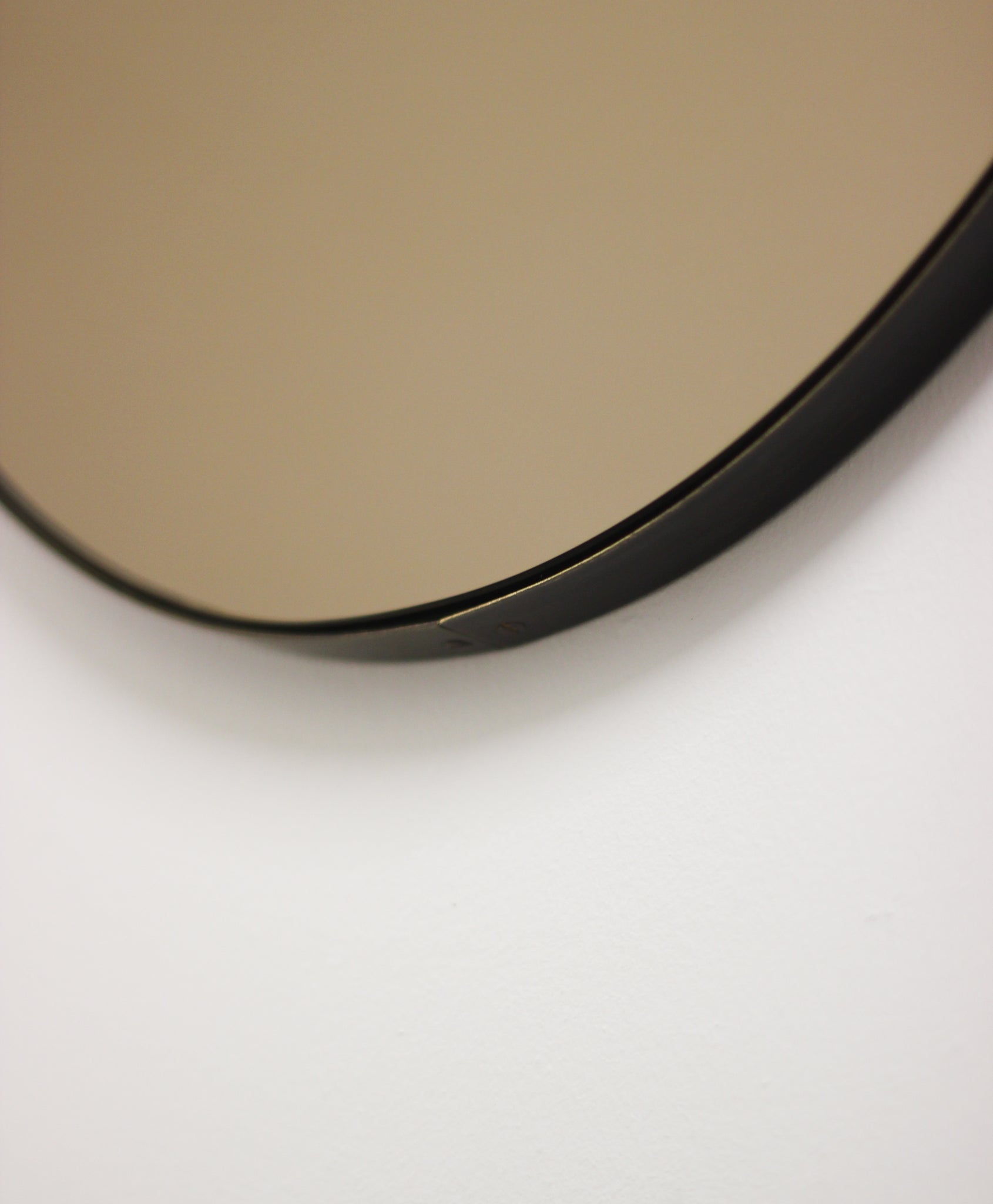 Ovalis Oval Bronze Contemporary Mirror with Brass Patina Frame,Bespoke –  Alguacil & Perkoff