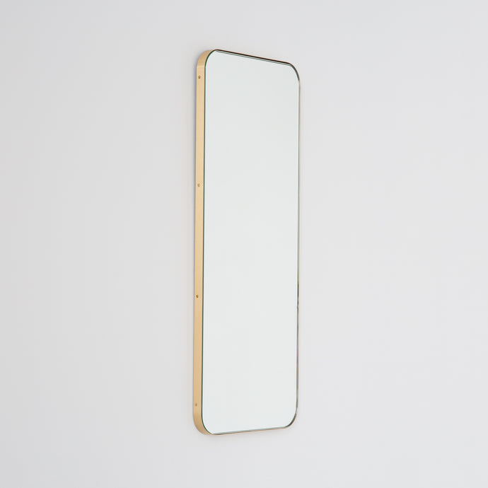 Bespoke Quadris™ Silver Tint Brushed Brass Frame (1370 x 480 x 24mm)