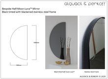 Bespoke Luna™ Mirror Silver and Black Tinted with Blackened Stainless Steel Frame