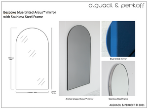 Bespoke Arcus™ Mirror with Blue Tint and SS Frame