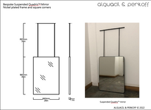Bespoke Suspended Quadris™ Nickel Plated square Cornes(965 x 660 x 30mm)