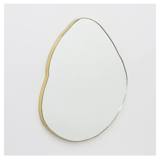 Bespoke Ergon™ Mirror Brushed Brass Frame With Bronze Patina Finish (600 x 574 x 18mm)