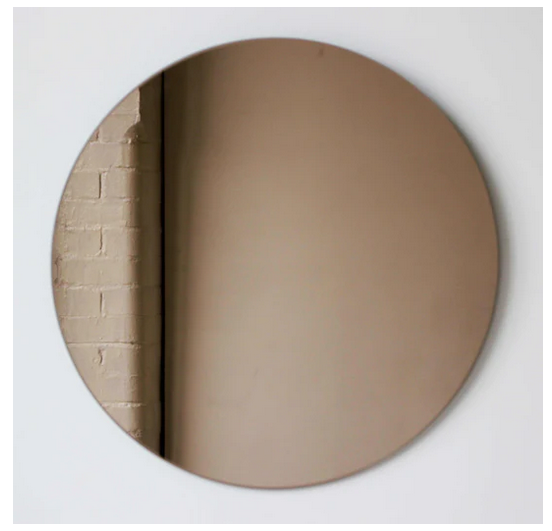 Set of 3 Bespoke Orbis™ Round Mirror Bronze Tint Frameless (1000 x 6mm)