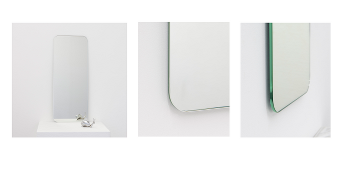Set of 7 Bespoke Quadris Frameless Mirrors