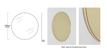Set of 2 Bespoke Mirrors: 1 x Bespoke Orbis™ Gold Mirror Tint Brushed Brass Frame (1000 x 18mm) and 1 x Bespoke Capsula Gold Mirror Tint Brushed Brass Frame (1270 x 559 x 18mm)   