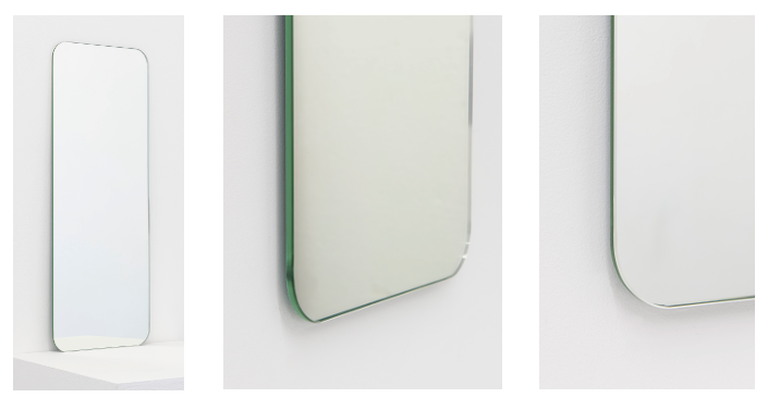 Bespoke Quadris™ Mirror Frameless with Standard Silver Mirror Tint (1156 x 368 x 6mm)