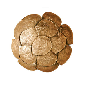 Small Handmade Bronze Cast Leaf Bowl